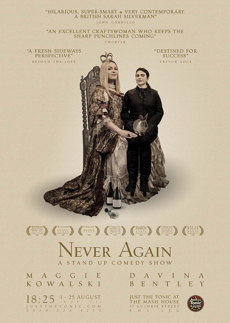 The poster for Never Again