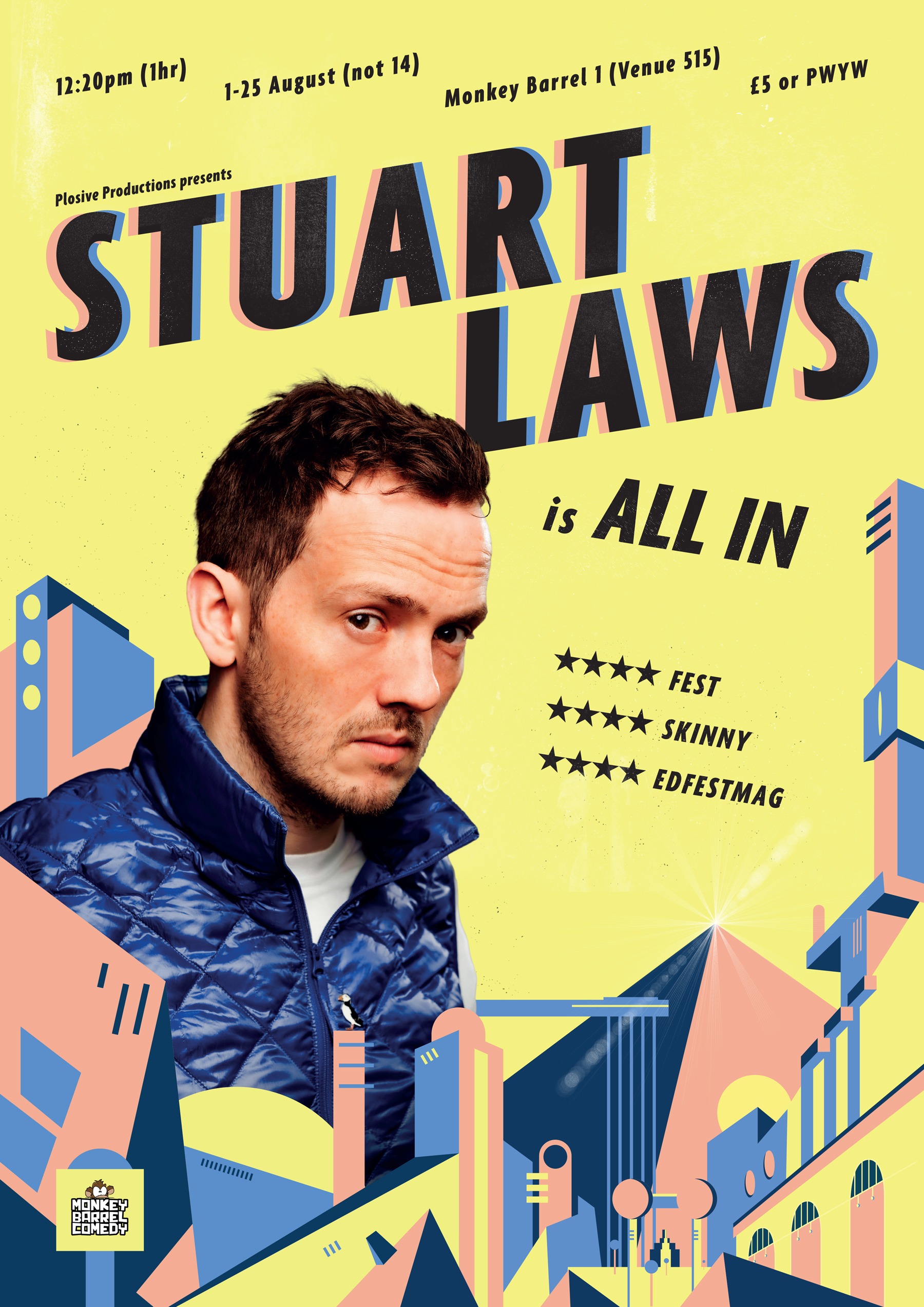 Stuart Laws Is All In Comedy Poster Awards 2019 
