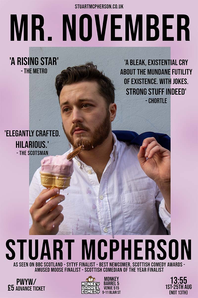 The poster for Stuart McPherson: Mr. November