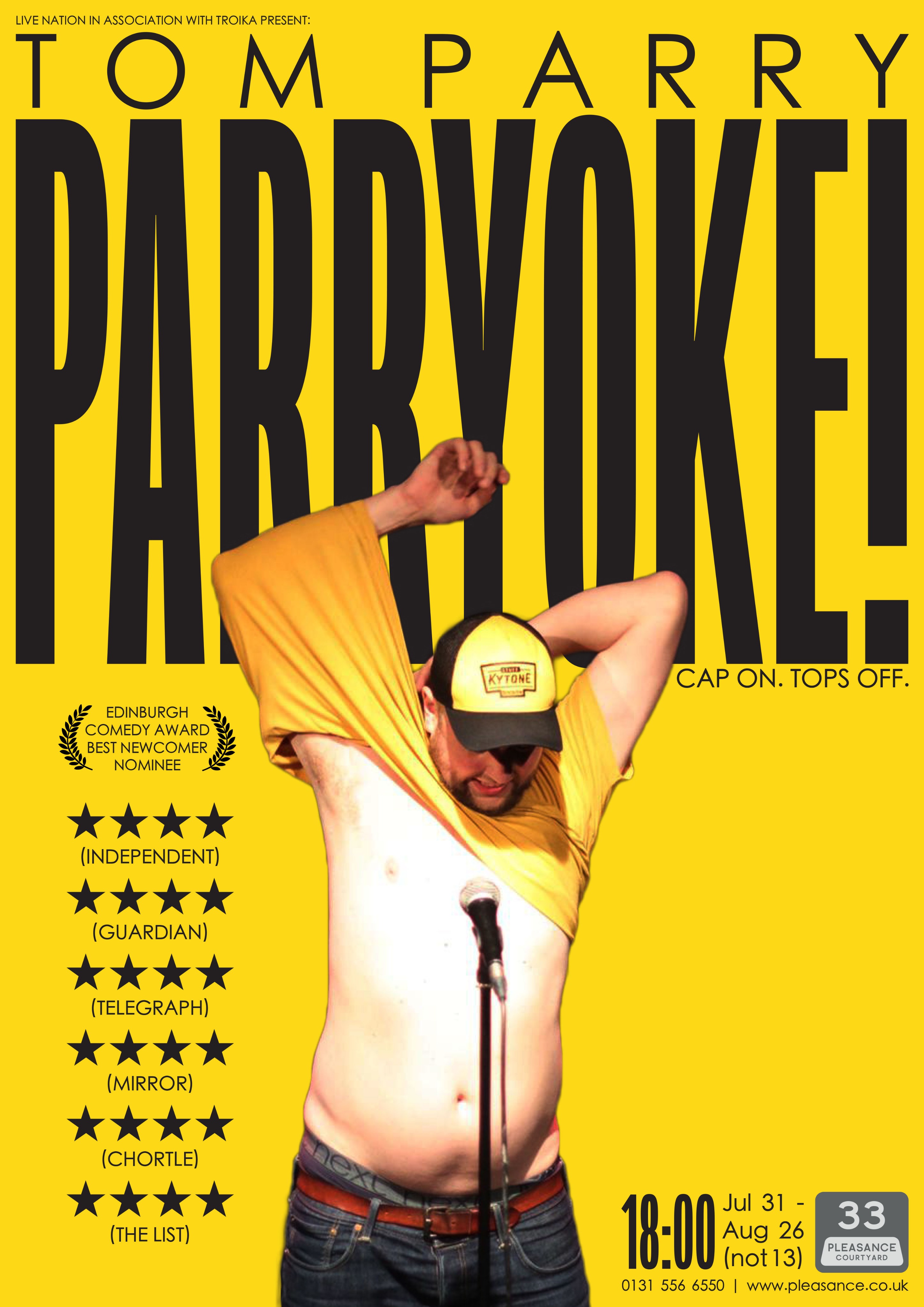 The poster for Tom Parry: Parryoke!