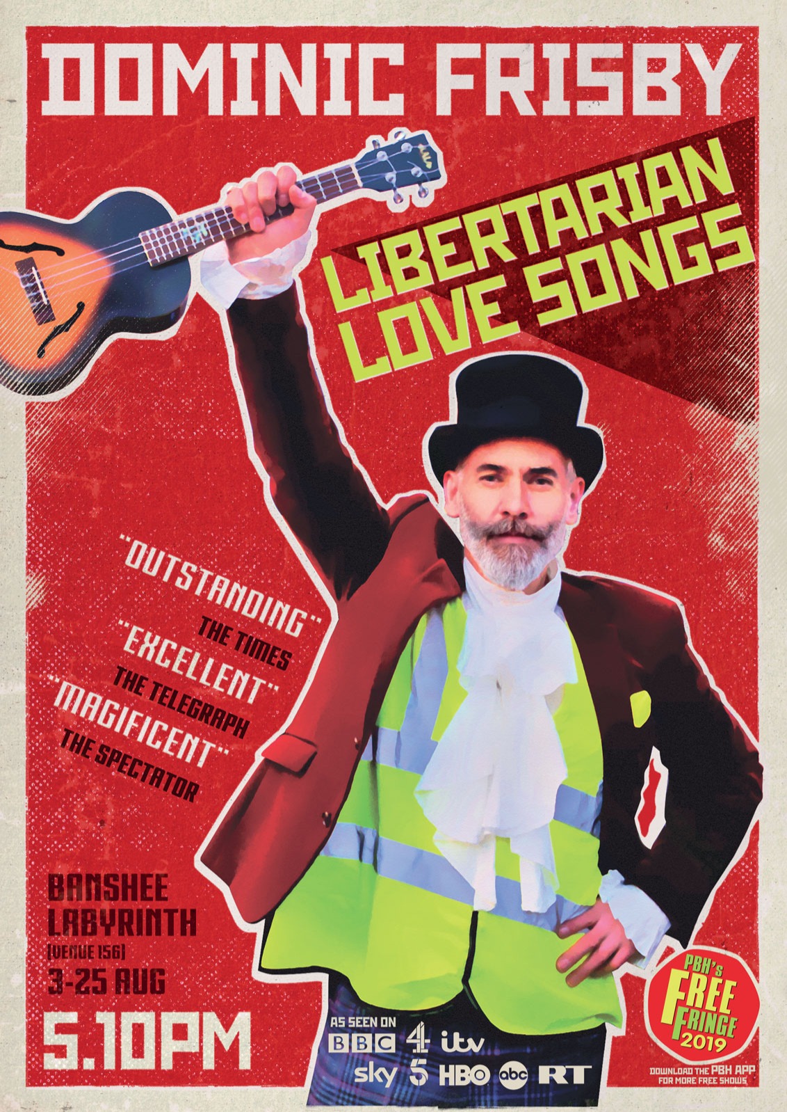 The poster for Dominic Frisby: Libertarian Love Songs