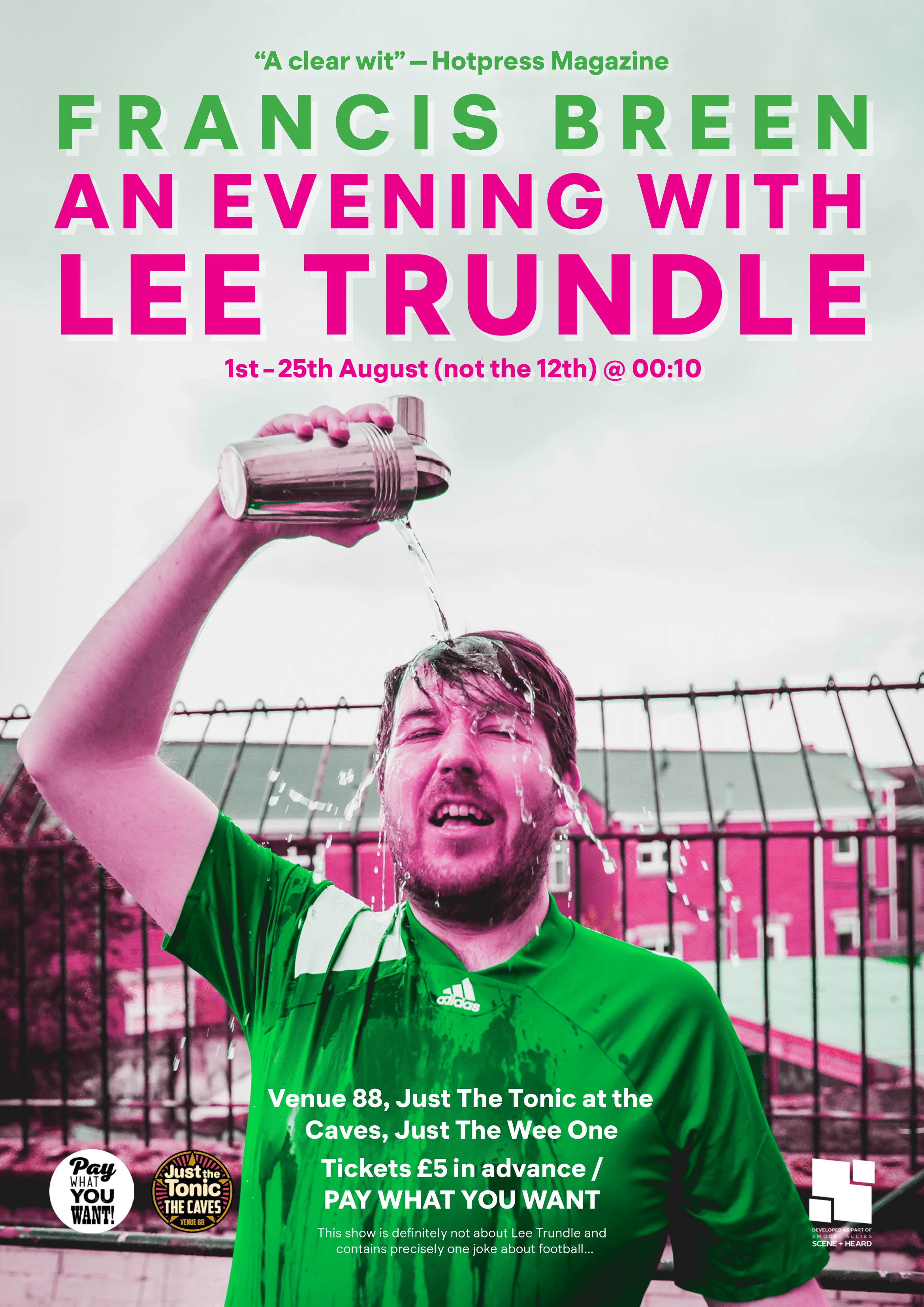 The poster for An Evening With Lee Trundle