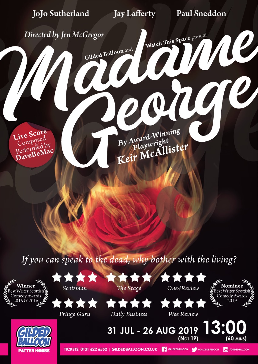 The poster for Madame George By Keir Mcallister