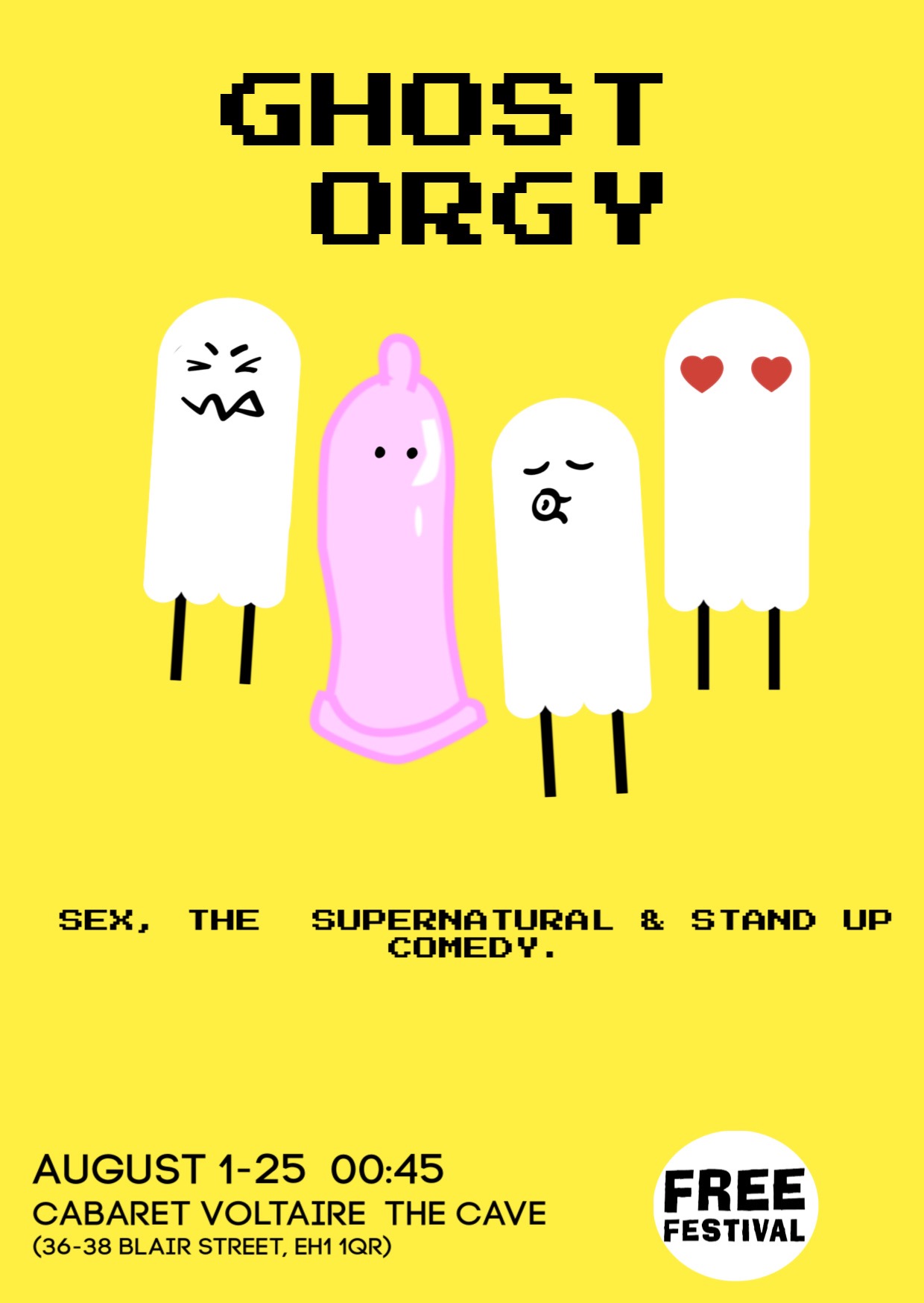 The poster for Ghost Orgy