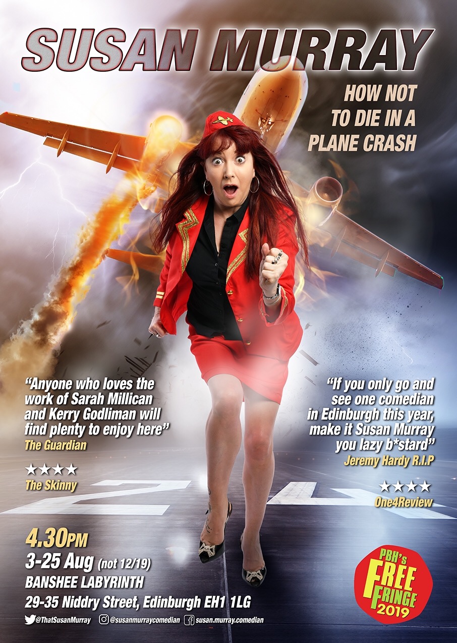 The poster for Susan Murray: How Not To Die In A Plane Crash