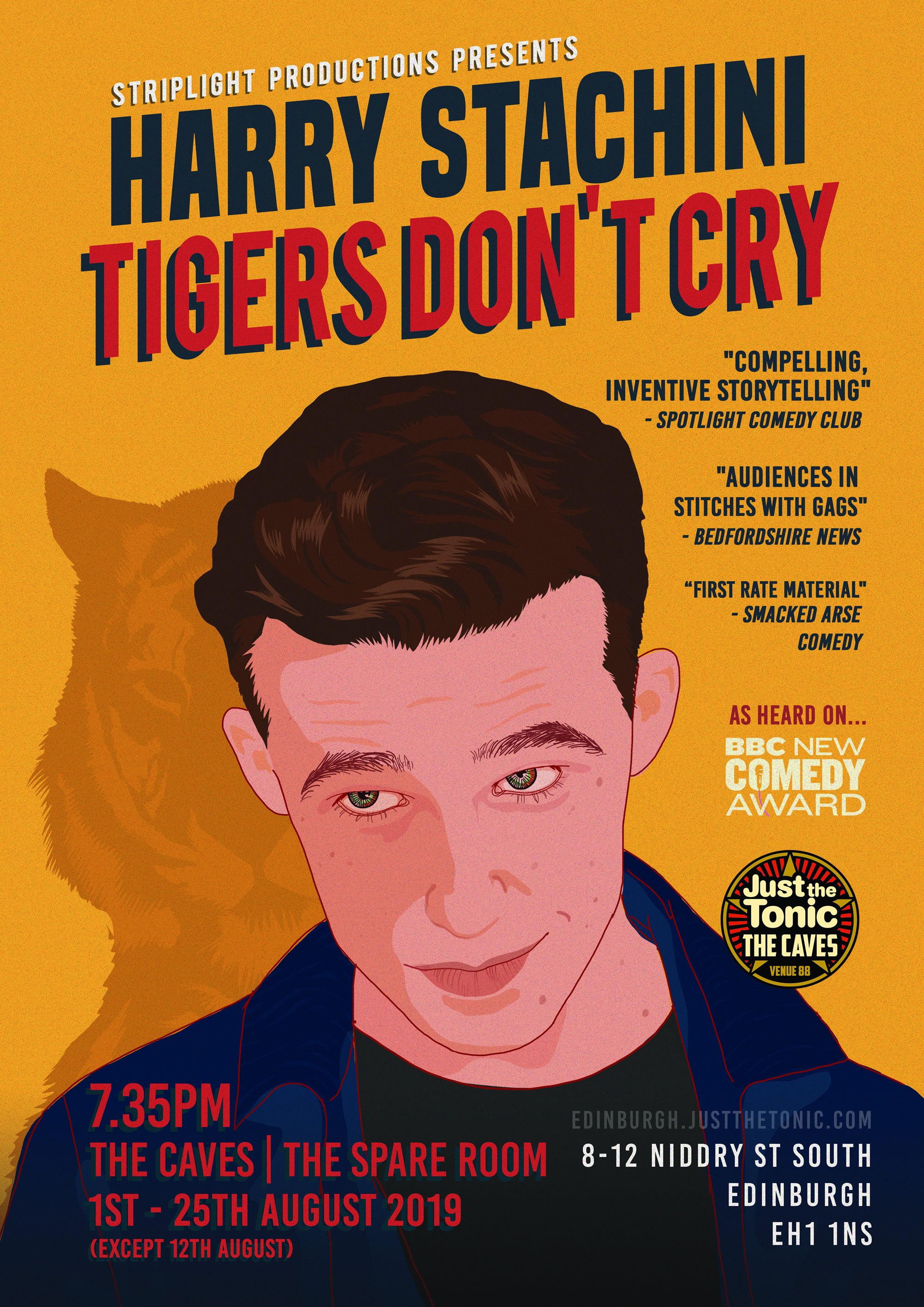 The poster for Harry Stachini - Tigers Don't Cry
