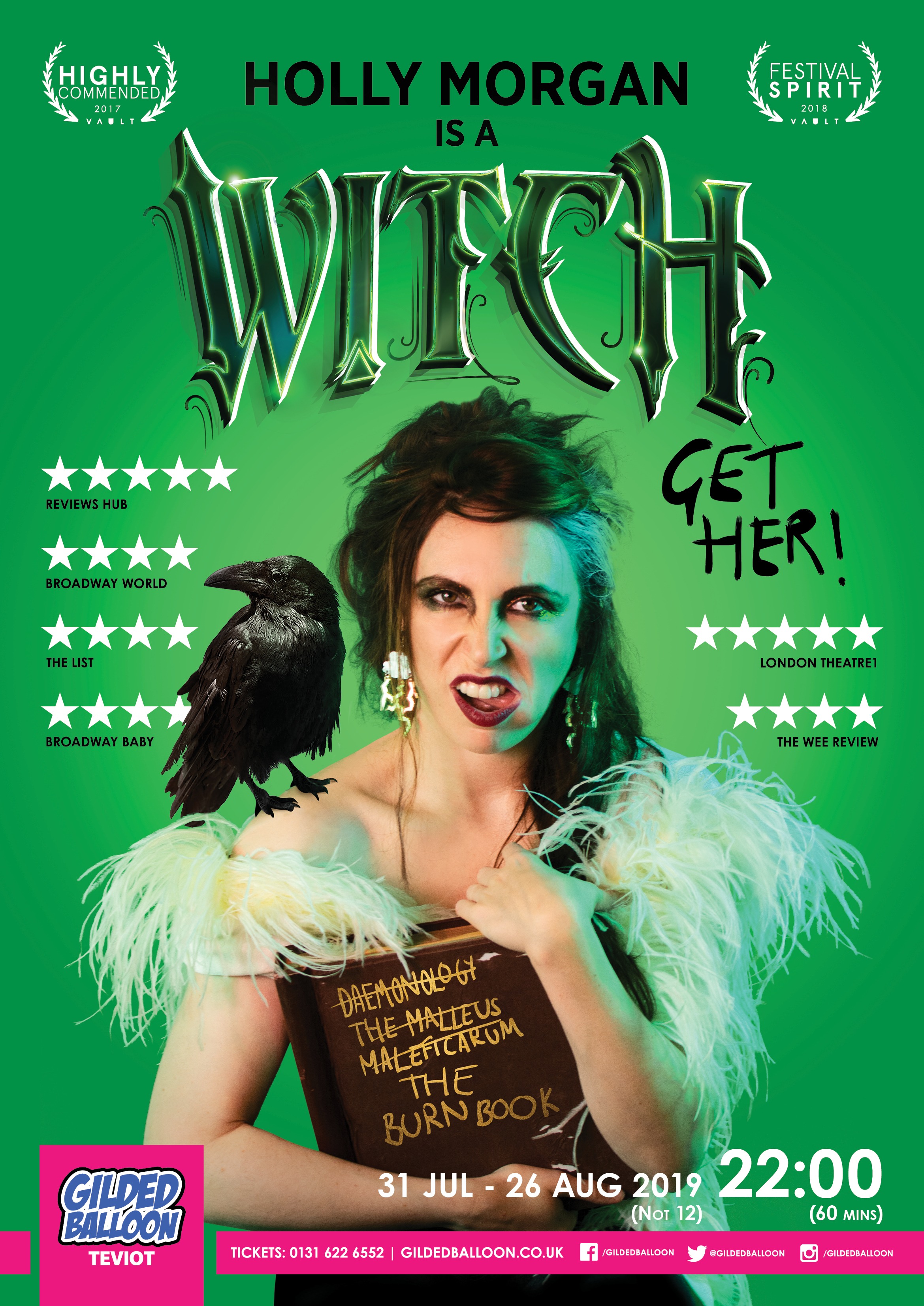 The poster for Holly Morgan: Is a Witch. Get Her!