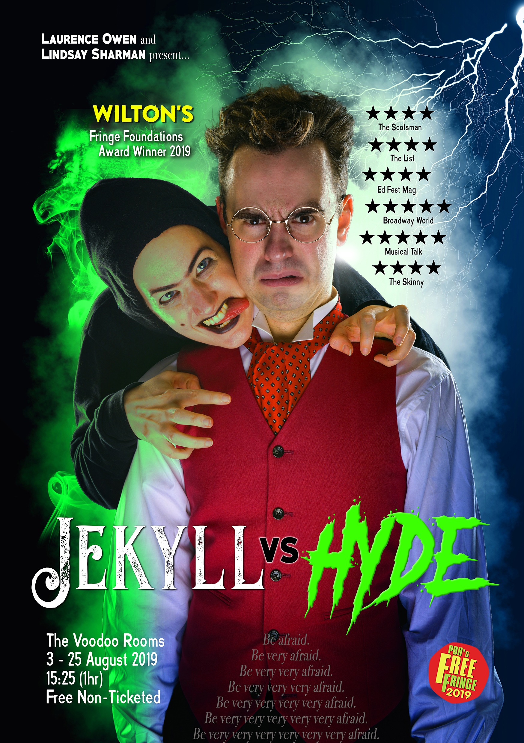 The poster for Jekyll Vs Hyde