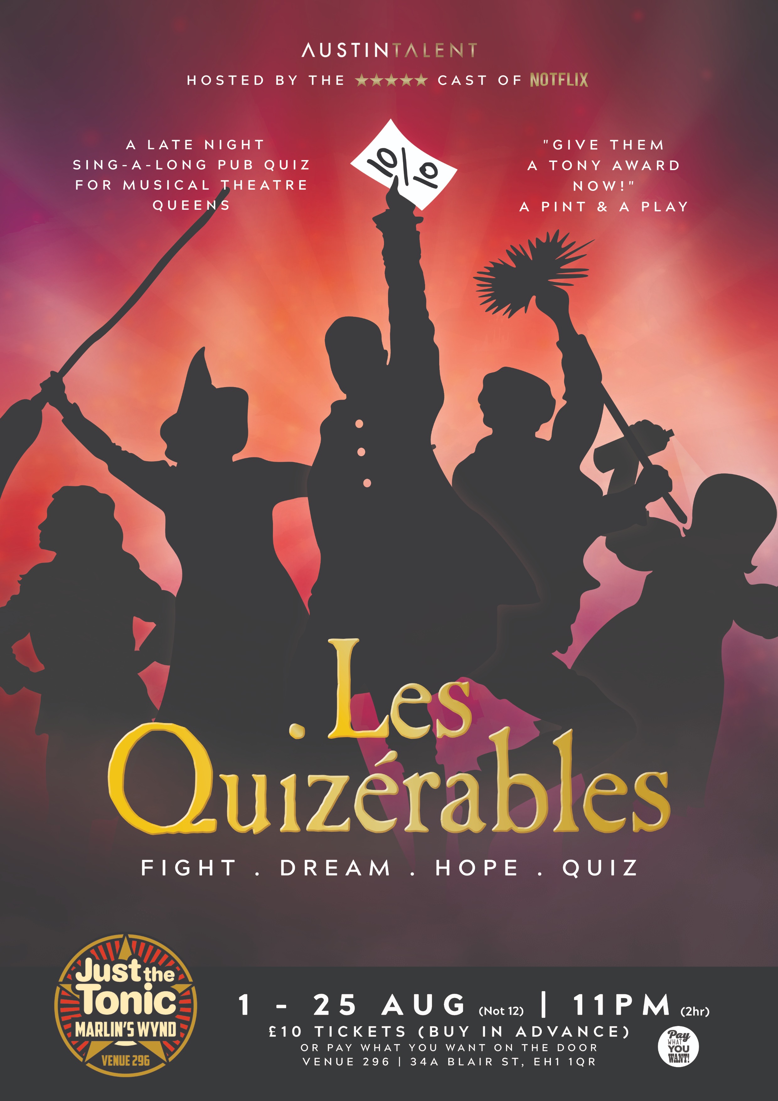The poster for Les Quizérables