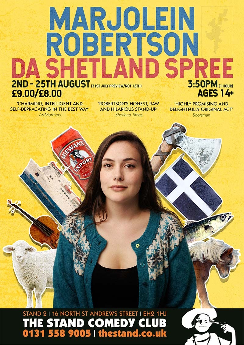 The poster for Marjolein Robertson: Da Shetland Spree