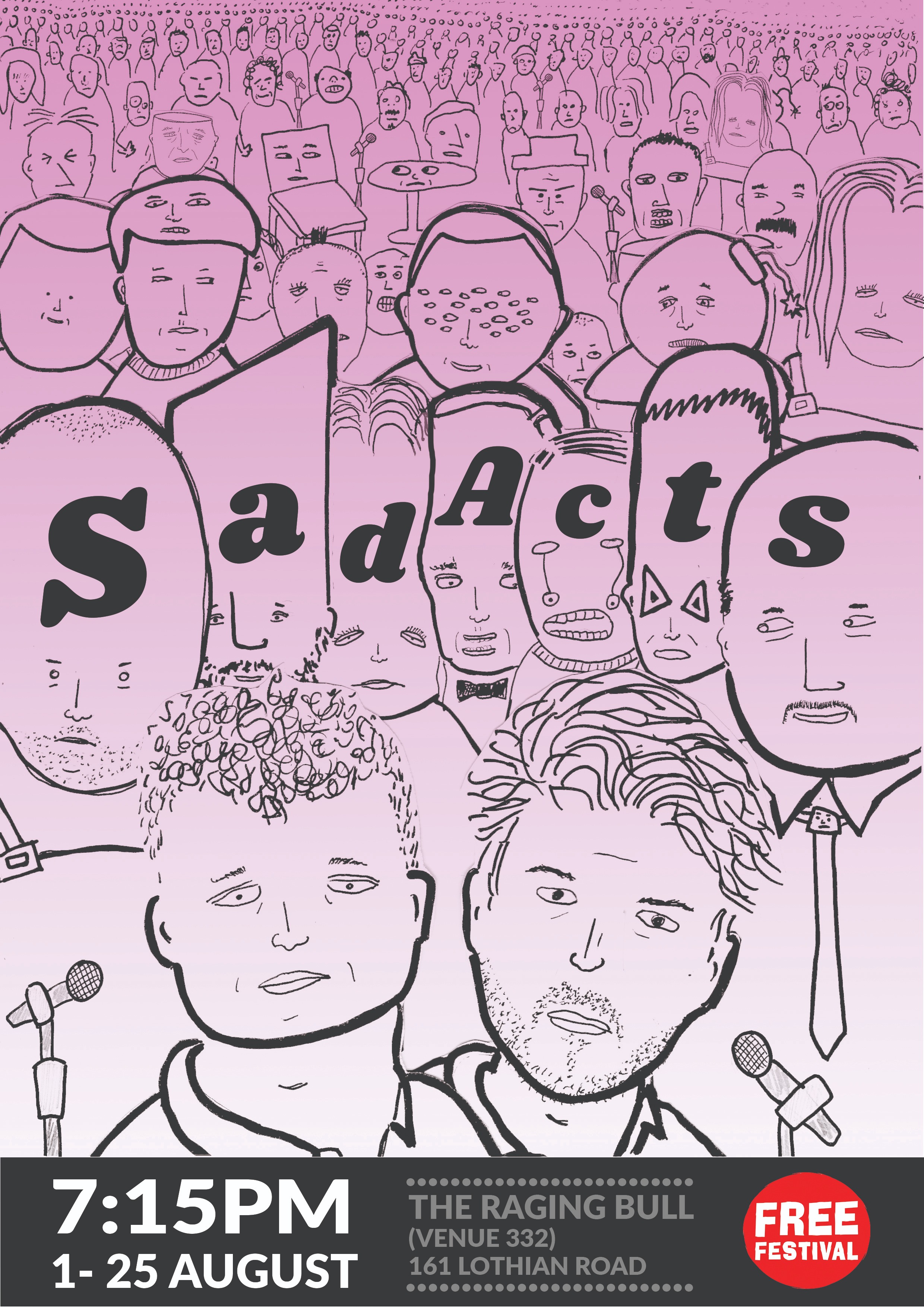 The poster for Sad Acts
