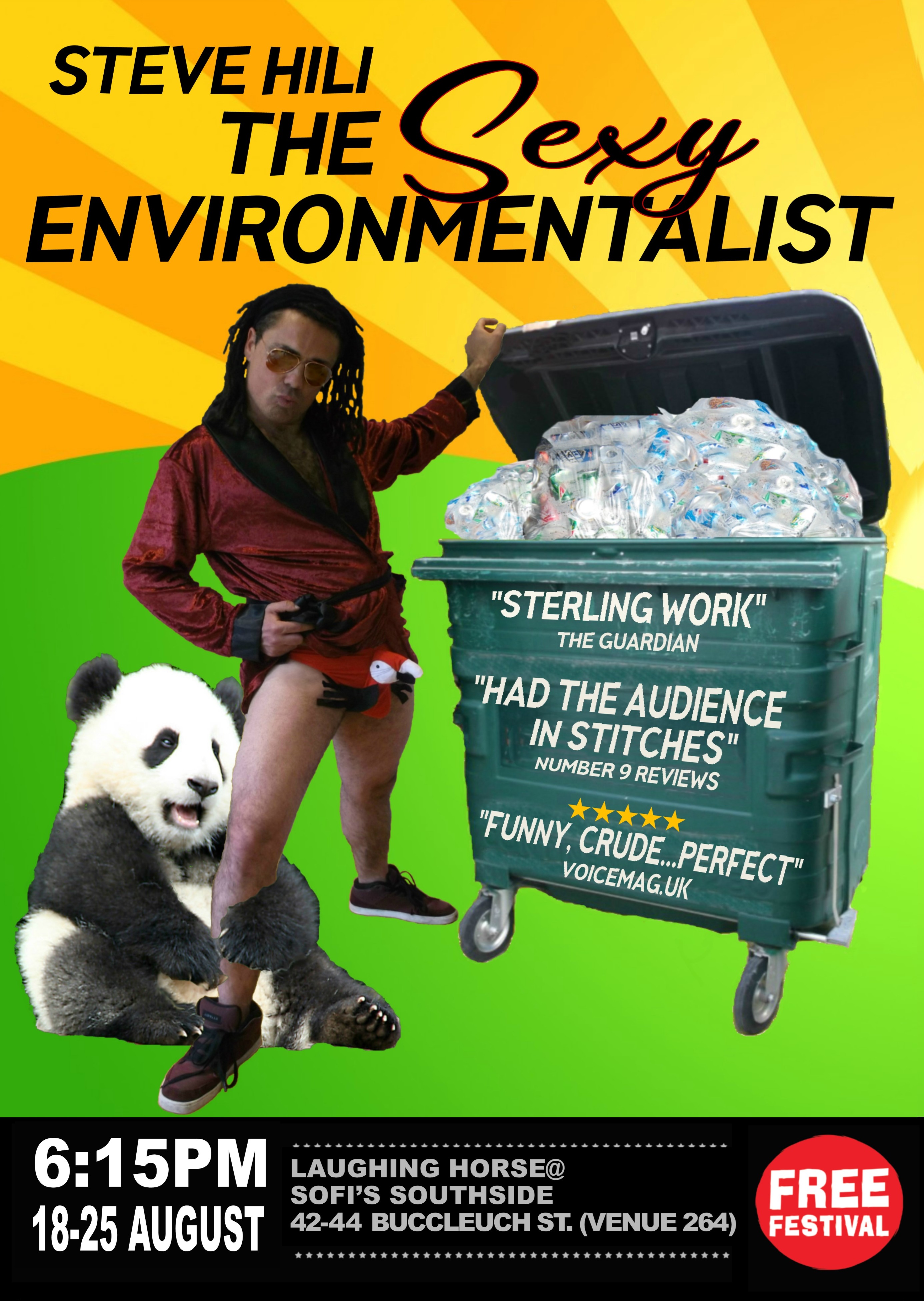 The poster for Steve Hili: The Sexy Environmentalist
