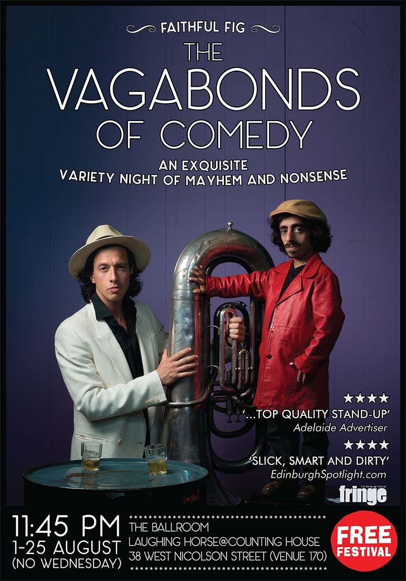 The poster for The Vagabonds of Comedy