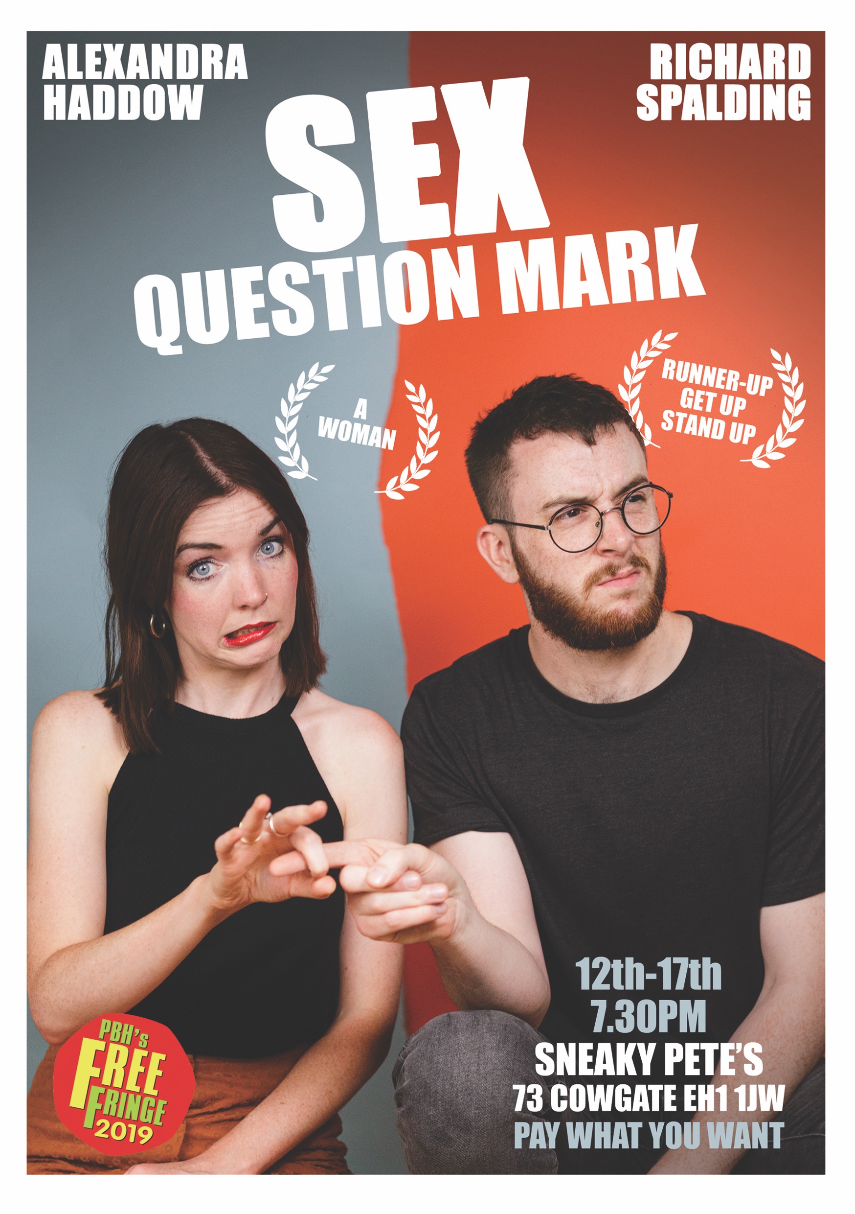 Sex Question Mark Comedy Poster Awards 2019