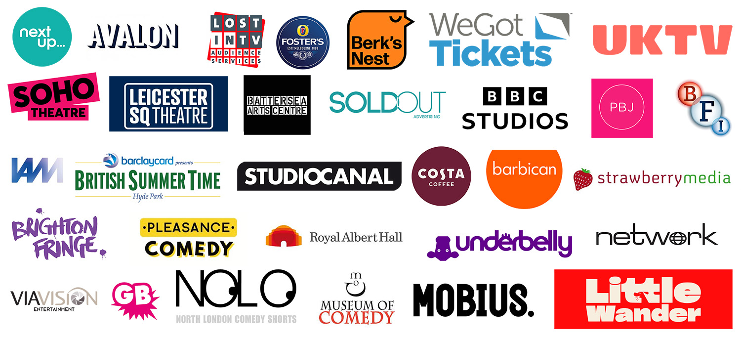 Previous promotional partners include the Royal Albert Hall, Avalon, Brighton Fringe, Underbelly, UKTV, Costa Coffee and Soho Theatre.