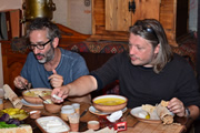 24 Hours To Go Broke. Image shows from L to R: David Baddiel, Richard Herring. Copyright: Renegade Pictures