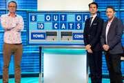 8 Out Of 10 Cats Does Countdown. Image shows from L to R: Sean Lock, Jimmy Carr, Jon Richardson. Copyright: ITV Studios / Zeppotron