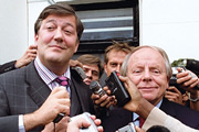 Absolute Power. Image shows from L to R: Charles Prentiss (Stephen Fry), Martin McCabe (John Bird). Copyright: BBC