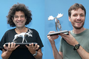 Amused Moose Laughter Awards winners 2013. Image shows from L to R: Al Lubel, Danny Ward