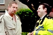 Anderson. Image shows from L to R: Mr Anderson (Mark Williams), PC Chorley (Paul Putner)