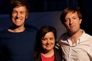 BBC Three Comedy Marathon. Image shows from L to R: Chris Ramsey, Susan Calman, Andrew Maxwell