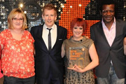 BBC New Comedy Award. Image shows from L to R: Sarah Millican, Patrick Kielty, Angela Barnes, Stephen K Amos. Copyright: BBC