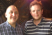 Image shows from L to R: Dave Cohen, Miles Jupp