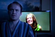 Black Mirror. Image shows from L to R: Michael Callow (Rory Kinnear), Princess Susannah (Lydia Wilson). Copyright: Zeppotron