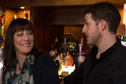 Boy Meets Girl. Image shows from L to R: Judy (Rebecca Root), Leo (Harry Hepple). Copyright: Tiger Aspect Productions