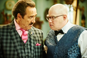 Bull. Image shows from L to R: Rupert Bull (Robert Lindsay), Mr Richards (Matt Lucas). Copyright: John Stanley Productions