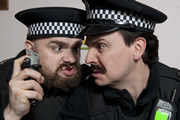 Burnistoun. Image shows from L to R: Robert Florence, Iain Connell. Copyright: The Comedy Unit