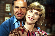 Butterflies. Image shows from L to R: Ben Parkinson (Geoffrey Palmer), Ria Parkinson (Wendy Craig). Copyright: BBC