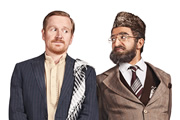 Citizen Khan. Image shows from L to R: Dave (Matthew Cottle), Mr Khan (Adil Ray). Copyright: BBC