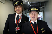 Come Fly With Me. Image shows from L to R: David Walliams, Matt Lucas. Copyright: Little Britain Productions / BBC