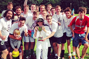 Comedian team at the Amnesty International Edinburgh Fringe football match 2013