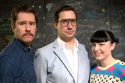 CTRL Freaks. Image shows from L to R: Dave Gibson, Jacob Edwards, Bec Hill. Copyright: Nerd TV