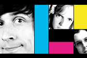 Dave's One Night Stand. Image shows from L to R: Chris Addison, Holly Walsh, Carl Donnelly. Copyright: Amigo Television / Phil McIntyre Entertainment