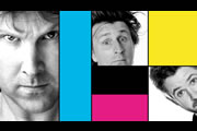 Dave's One Night Stand. Image shows from L to R: Jason Byrne, Milton Jones, Rob Rouse. Copyright: Amigo Television / Phil McIntyre Entertainment