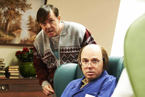 Derek. Image shows from L to R: Derek (Ricky Gervais), Dougie (Karl Pilkington). Copyright: Derek Productions