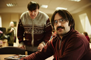 Derek. Image shows from L to R: Derek (Ricky Gervais), Kev (David Earl). Copyright: Derek Productions