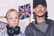 Detectorists. Image shows from L to R: Lance Stater (Toby Jones), Andy Stone (Mackenzie Crook). Copyright: Channel X / Lola Entertainment