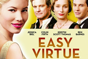 Easy Virtue. Image shows from L to R: Larita Whittaker (Jessica Biel), Mr. Whittaker (Colin Firth), Mrs. Whittaker (Kristin Scott Thomas), John Whittaker (Ben Barnes). Copyright: Ealing Studios / Pathe