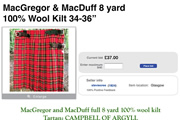 eBay kilt