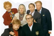 The Fast Show. Image shows from L to R: Charlie Higson, John Thomson, Arabella Weir, Simon Day, Paul Whitehouse, Mark Williams. Copyright: BBC