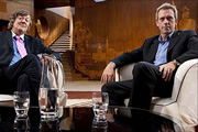 Fry And Laurie: Reunited. Image shows from L to R: Stephen Fry, Hugh Laurie. Copyright: Tiger Aspect Productions