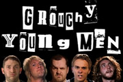 Grouchy Young Men. Image shows from L to R: Jon Richardson, Donny Tourette, Jim Jefferies, Jack P. Shepherd, Seann Walsh. Copyright: Liberty Bell