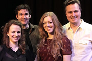 The Guns Of Adam Riches. Image shows from L to R: Cariad Lloyd, Adam Riches, Katharine Bennett-Fox, Jim Johnson. Copyright: BBC