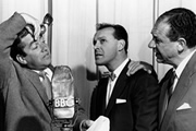 Hancock's Half Hour. Image shows from L to R: Anthony Aloysius St John Hancock (Tony Hancock), Bill Kerr (Bill Kerr), Sidney James (Sid James). Copyright: BBC