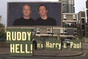 Ruddy Hell! It's Harry and Paul title sequence. Image shows from L to R: Harry Enfield, Paul Whitehouse. Copyright: Tiger Aspect Productions