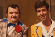 Hi-De-Hi!. Image shows from L to R: Ted Bovis (Paul Shane), Spike Dixon (Jeffrey Holland). Copyright: BBC